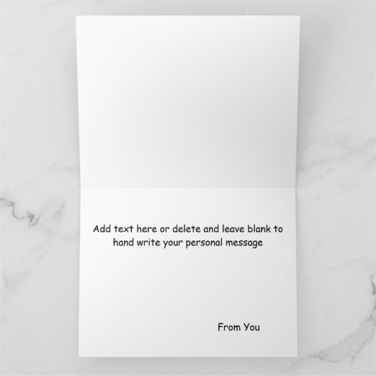 Weihnachtsgeschenk Cat Green Funny Karte (Innenseite)