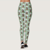 Weihnachtsgeschenk Cat Green Funny Leggings (Rückseite)