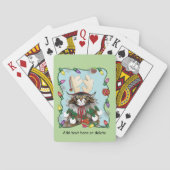 Weihnachtsgeschenk Cat Green Funny Spielkarten (Rückseite)