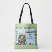 Weihnachtsgeschenk Cat Green Funny Tasche (Vorderseite)