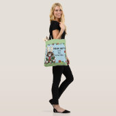 Weihnachtsgeschenk Cat Green Funny Tasche (Am Model)
