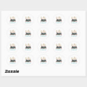 Weihnachtsgeschenk | Cookie Baking Crew Runder Aufkleber (Blatt)
