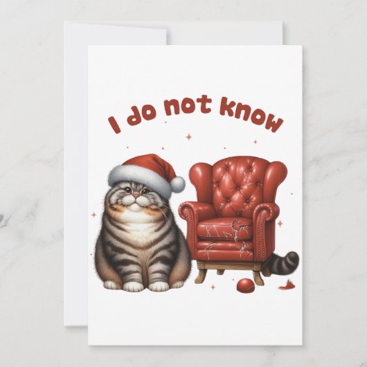 Weihnachtsgeschenk, das ich nicht kenne einladung (Vorderseite)
