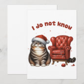 Weihnachtsgeschenk, das ich nicht kenne einladung (Vorne/Hinten)