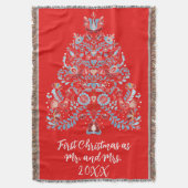 Weihnachtsgeschenk Decke (Vorderseite Vertikal)