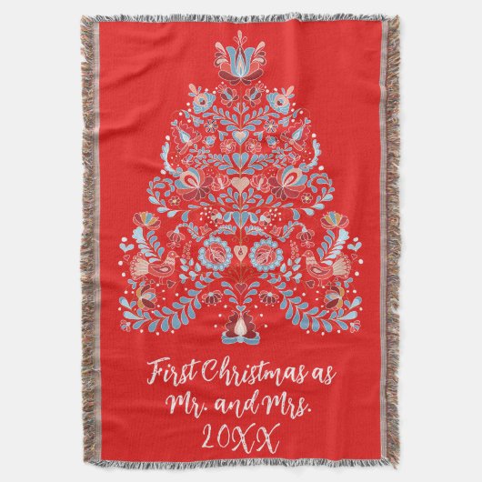 Weihnachtsgeschenk Decke (Vorderseite Vertikal)