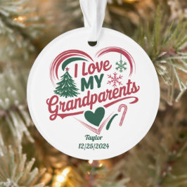 Weihnachtsgeschenk der Großeltern Ornament