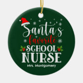 Weihnachtsgeschenk der Lieblingsschule des Weihnac Keramik Ornament (Vorne)