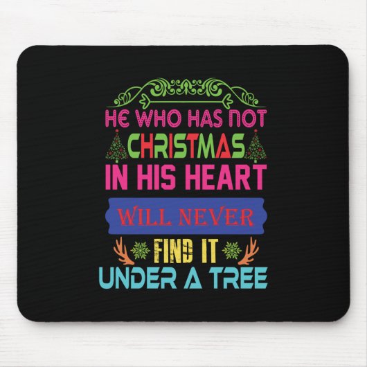 Weihnachtsgeschenk, der nicht Weihnachten Mousepad (Vorne)