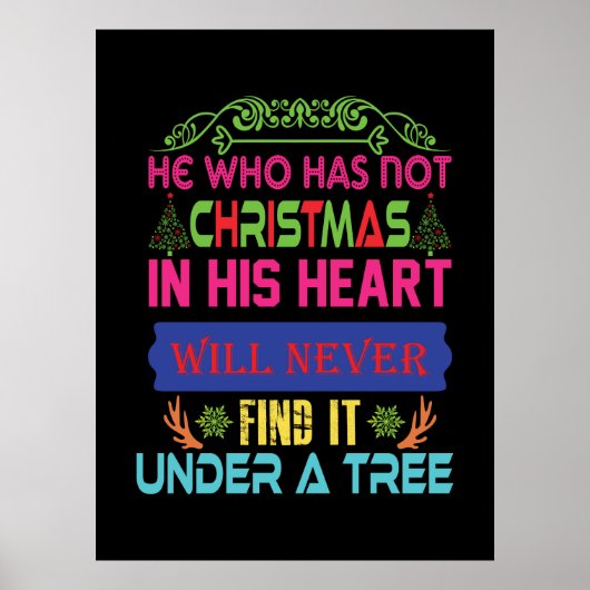 Weihnachtsgeschenk, der nicht Weihnachten Poster (Vorne)