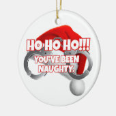 Weihnachtsgeschenk der Polizei Keramik Ornament (Links)