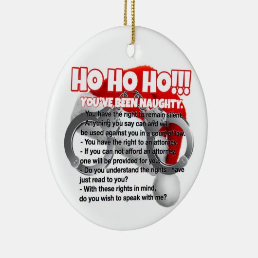 Weihnachtsgeschenk der Polizei Keramik Ornament (Rechts)