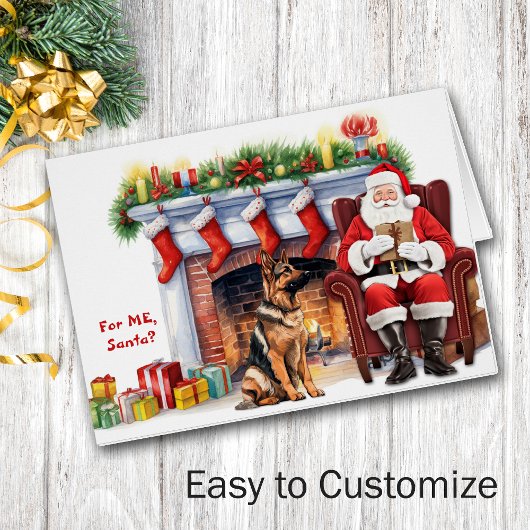 Weihnachtsgeschenk des Deutschen Schäferhunds Weih