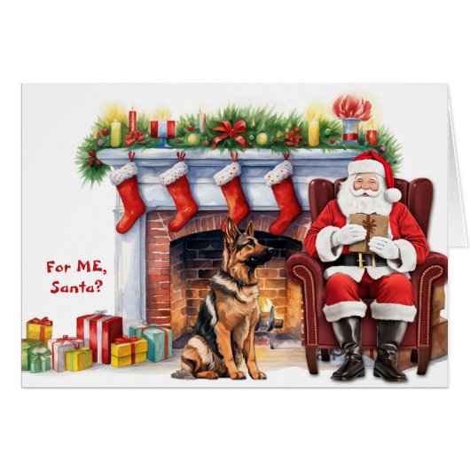 Weihnachtsgeschenk des Deutschen Schäferhunds Weih (Vorderseite (Horizontal))