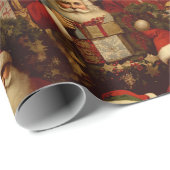 Weihnachtsgeschenk des Vaters Geschenkpapier (Rolleneckpunkt)