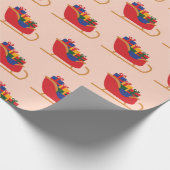Weihnachtsgeschenk des Weihnachtsmanns Geschenkpapier (Ecke)