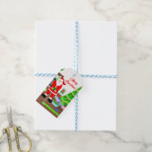 Weihnachtsgeschenk des Weihnachtsmanns - Weihnacht Geschenkanhänger (Mit Garn)