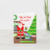 Weihnachtsgeschenk des Weihnachtsmanns - Weihnacht Karte (Vorderseite)