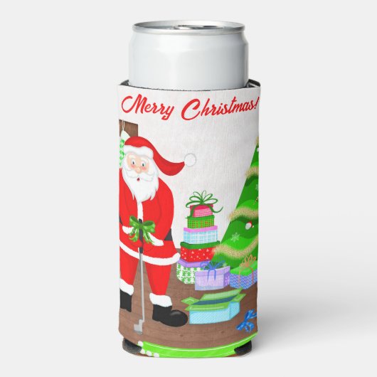 Weihnachtsgeschenk des Weihnachtsmanns - Weihnacht Selters Dosenkühler (Seltzer Vorderseite)