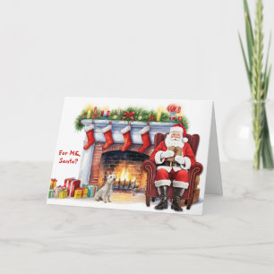 Weihnachtsgeschenk des West Highland White Terrier Feiertagskarte