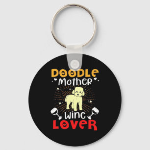 Weihnachtsgeschenk Doodle Dog Mutter und Weide Schlüsselanhänger
