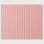 Weihnachtsgeschenk Doodle WEIHNACHTEN Feiertag Rot Geschenkpapier (Flach)