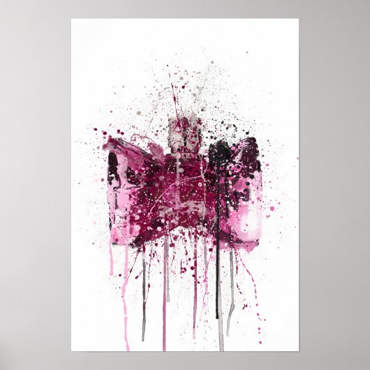 Weihnachtsgeschenk Duftflasche 'Bow' Poster (Vorne)