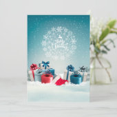 Weihnachtsgeschenk Einladung (Stehend Vorderseite)