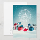Weihnachtsgeschenk Einladung (Vorne/Hinten)
