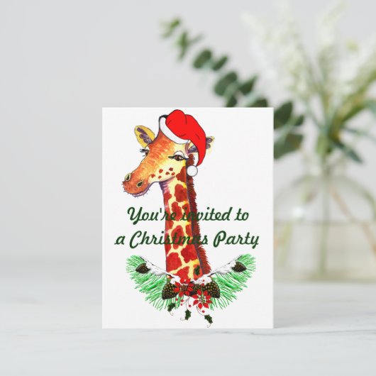 Weihnachtsgeschenk Einladung (Stehend Vorderseite)