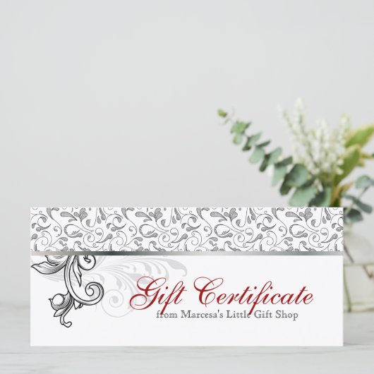 Weihnachtsgeschenk-Einzelhandel Blumenrosa Silber (Stehend Vorderseite)