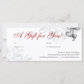 Weihnachtsgeschenk-Einzelhandel Blumenrot 2 (Rückseite)