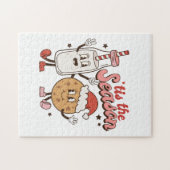 Weihnachtsgeschenk Es ist die Weihnachtszeit Puzzle (Horizontal)