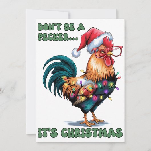 Weihnachtsgeschenk Es ist ein Chritsmas Feiertagskarte (Vorderseite)