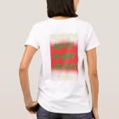 Weihnachtsgeschenk Farben rot weiß grün mit Text T-Shirt (Rückseite)