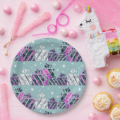 Weihnachtsgeschenk farbenfroh pappteller (Party)