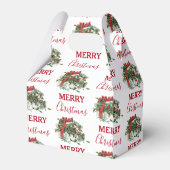 Weihnachtsgeschenk Feiertag Holly Berries Geschenkschachtel (Rückseite)