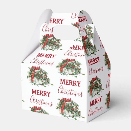 Weihnachtsgeschenk Feiertag Holly Berries Geschenkschachtel (Vorderseite)