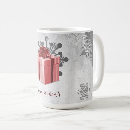 Weihnachtsgeschenk Feiertag Tasse (VorderseiteRechts)