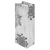Weihnachtsgeschenk Feiertag Weinbeutel Geschenktüte Für Weinflaschen (Rückseite Schrägansicht)