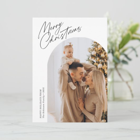 Weihnachtsgeschenk Feiertagskarte (Stehend Vorderseite)