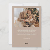 Weihnachtsgeschenk Feiertagskarte (Rückseite)