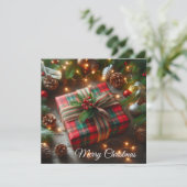 Weihnachtsgeschenk Feiertagskarte (Stehend Vorderseite)