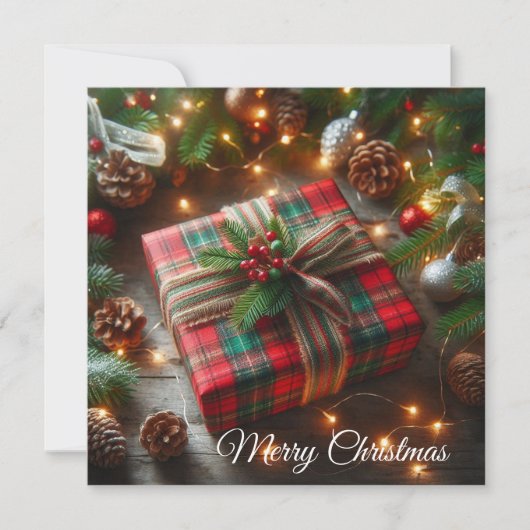 Weihnachtsgeschenk Feiertagskarte (Vorderseite)