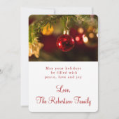 Weihnachtsgeschenk Feiertagskarte (Vorderseite)