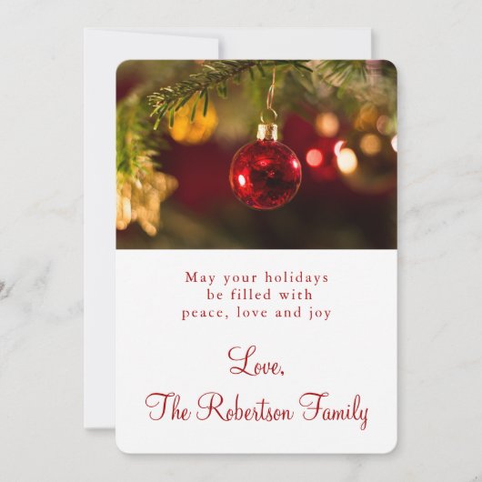 Weihnachtsgeschenk Feiertagskarte (Vorderseite)