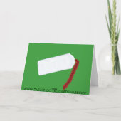 Weihnachtsgeschenk Feiertagskarte (Rückseite)