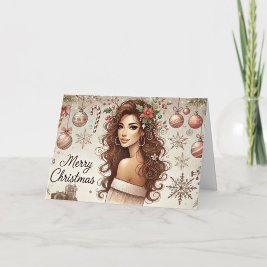 Weihnachtsgeschenk Feiertagskarte (Vorderseite)