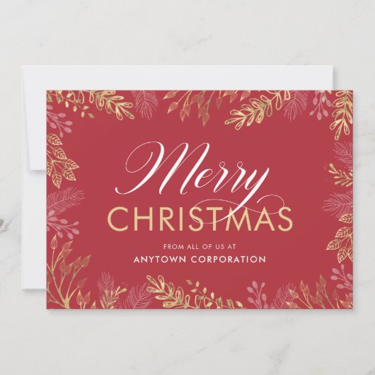 Weihnachtsgeschenk Feiertagskarte (Vorderseite)