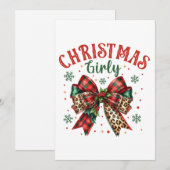 Weihnachtsgeschenk Feiertagskarte (Vorne/Hinten)